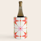 Starburst Mosaic - Coral & Gold Palette Wine Chiller Gallery Image 1