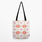 Starburst Mosaic - Coral & Gold Palette Tote Bag Gallery Image 2