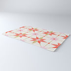 Starburst Mosaic - Coral & Gold Palette Rug Gallery Image 3