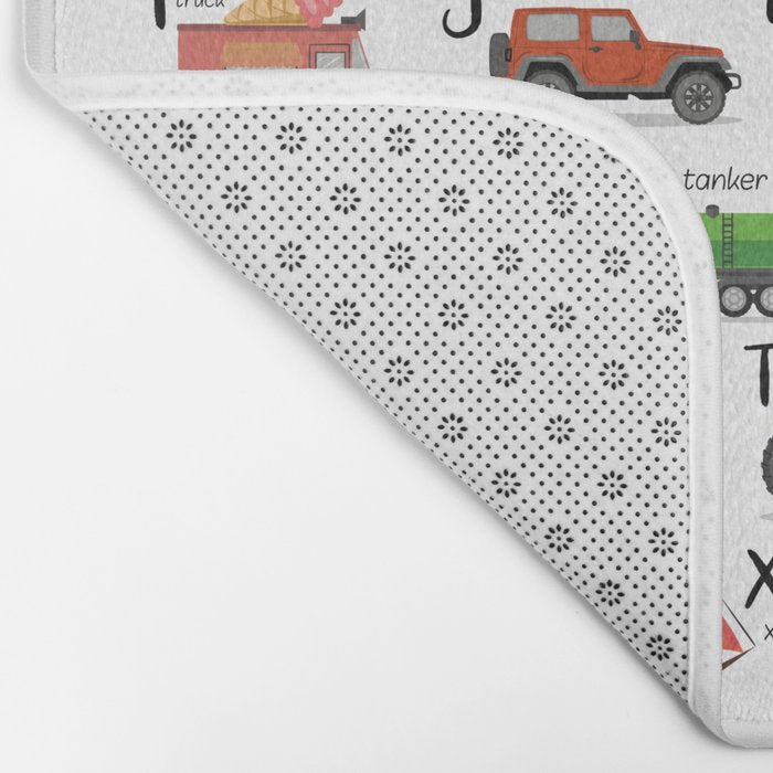 Transportation alphabet Bath Mat Gallery Image 2