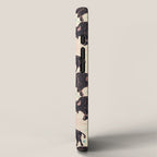 Bison - black, pink, teal, on cream iPhone Case Gallery Image 2