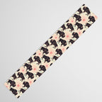 Bison - black, pink, teal, on cream Table Runner Gallery Image 3