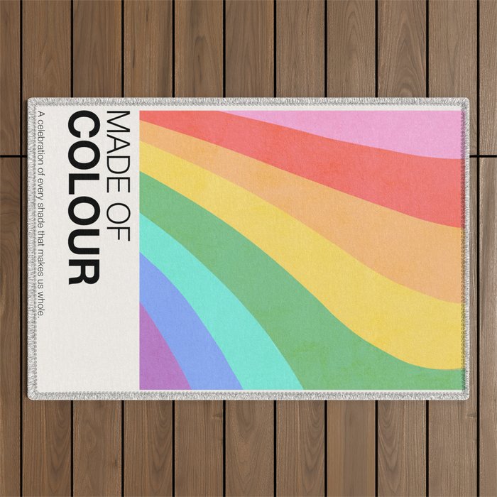 Made of colour - Pride Swatch Rainbow Outdoor Rug Gallery Image 1