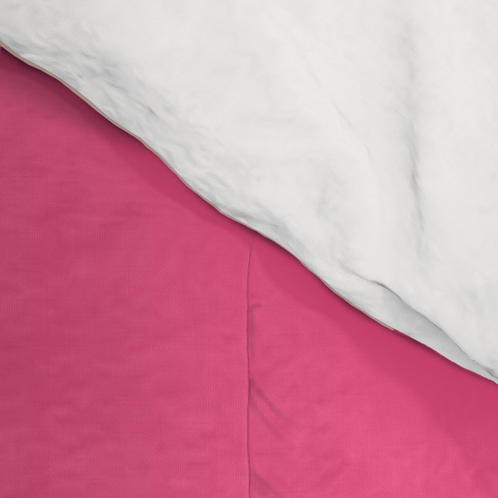 Happy Flower 60s Retro Vibe Hot Pink Orange Yellow Blush Comforter Gallery Image 4