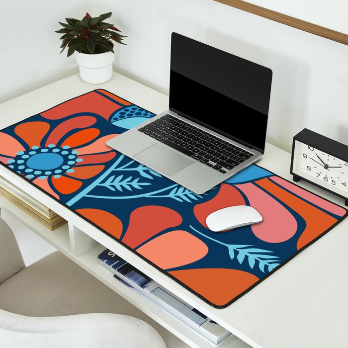 Flower Power IV Desk Mat Gallery Image 2