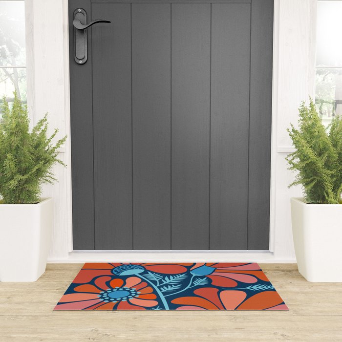 Flower Power IV Welcome Mat Gallery Image 3