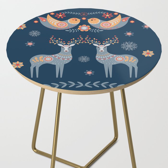 Nordic Winter Blue Side Table Gallery Image 2