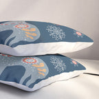 Nordic Winter Blue Pillow Sham Gallery Image 3