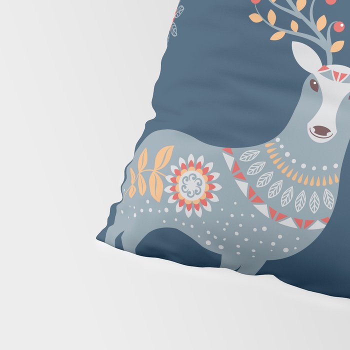 Nordic Winter Blue Pillow Sham Gallery Image 4