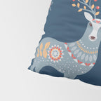 Nordic Winter Blue Pillow Sham Gallery Image 4