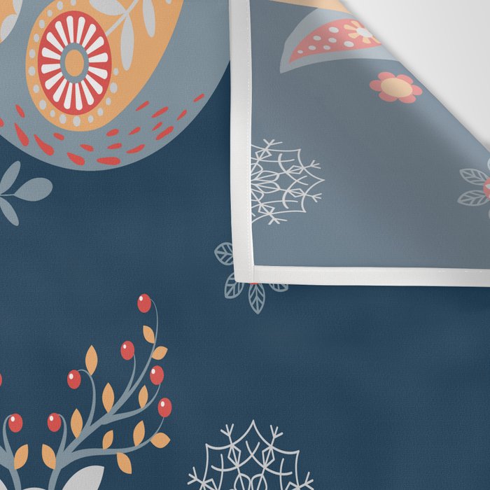 Nordic Winter Blue Wall Tapestry Gallery Image 3