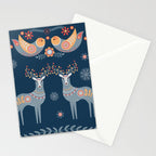 Nordic Winter Blue Stationery Card Gallery Image 2