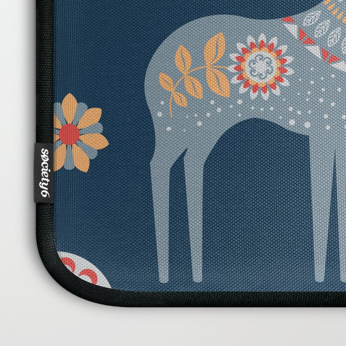 Nordic Winter Blue Laptop Sleeve Gallery Image 3