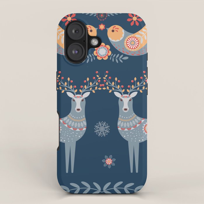 Nordic Winter Blue iPhone Case Gallery Image 1