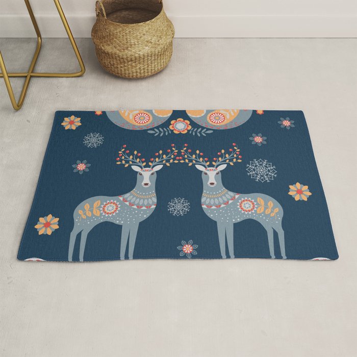 Nordic Winter Blue Rug Gallery Image 1