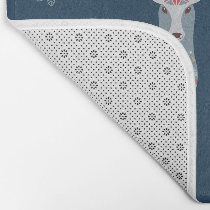Nordic Winter Blue Bath Mat Gallery Image 2
