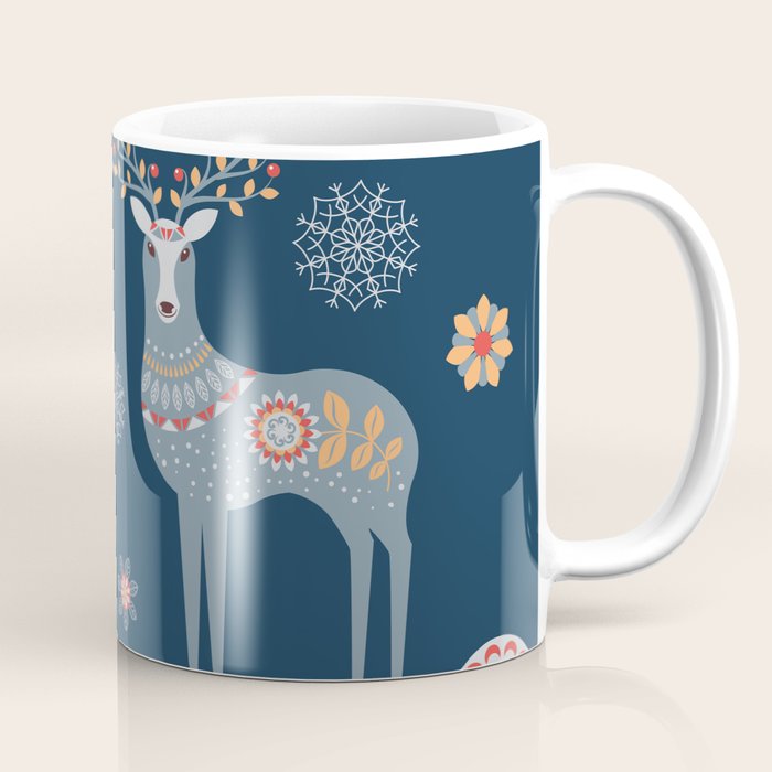 Nordic Winter Blue Coffee Mug Gallery Image 1