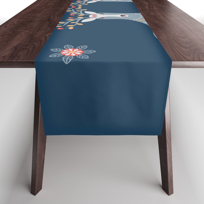 Nordic Winter Blue Table Runner Gallery Image 1
