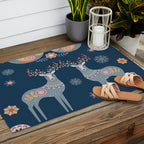 Nordic Winter Blue Outdoor Rug Gallery Image 2