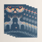 Nordic Winter Blue Wrapping Paper Gallery Image 3