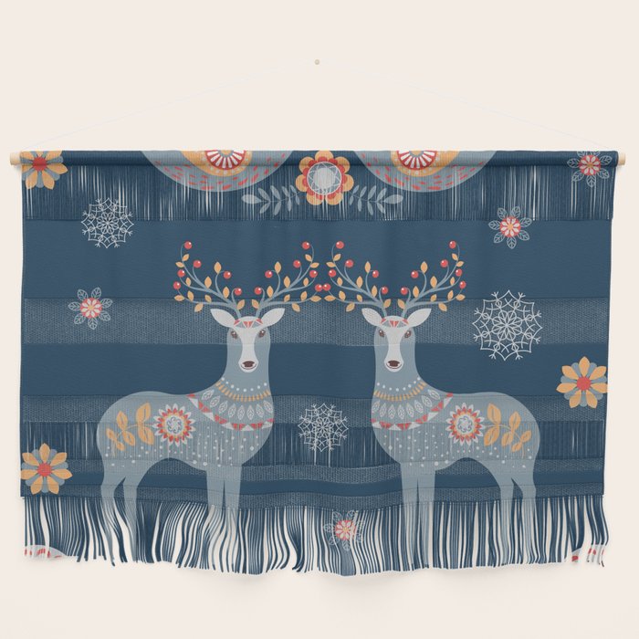 Nordic Winter Blue Wall Hanging Gallery Image 1