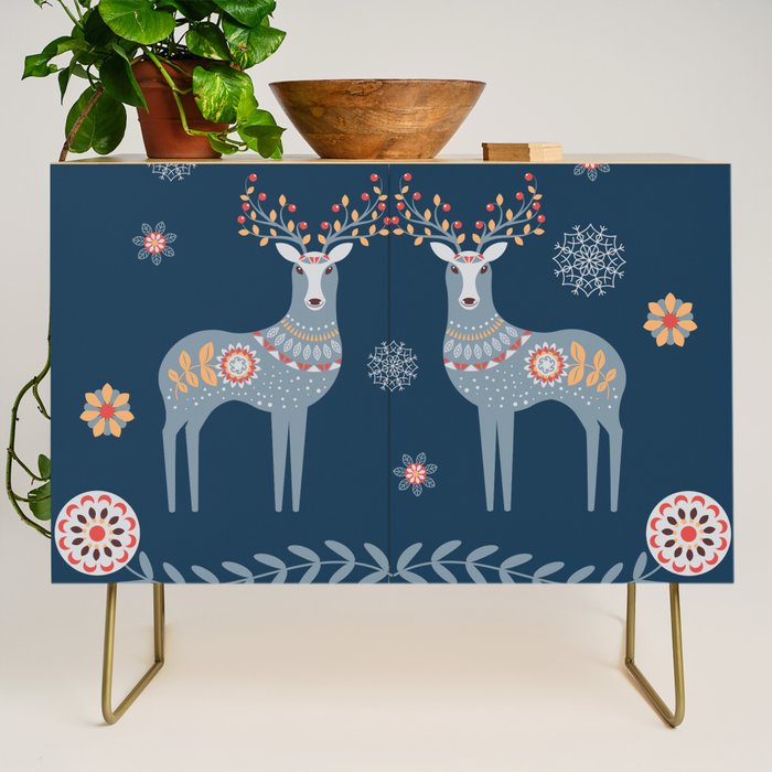 Nordic Winter Blue Credenza Gallery Image 1