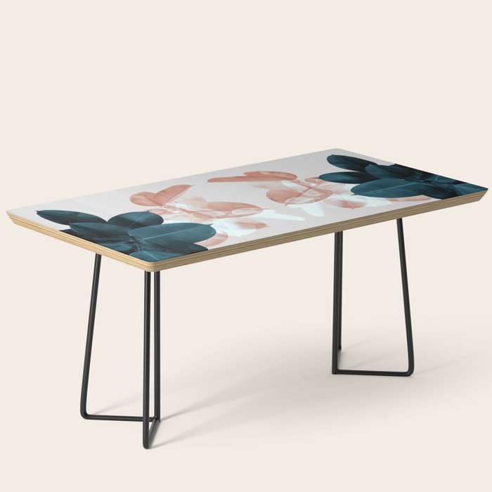 Blush & Blue Leaves Coffee Table Gallery Image 1