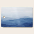 Abstract Watercolor Blue, Watercolor Mountains, Art Print By Synplus Cutting Board Gallery Image 1