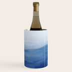 Abstract Watercolor Blue, Watercolor Mountains, Art Print By Synplus Wine Chiller Gallery Image 1