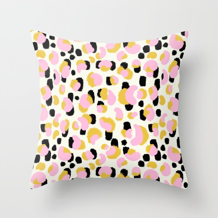 Leopard Print Throw Pillow Gallery Image 6
