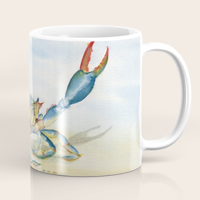 Colorful Blue Crab 2 Coffee Mug Gallery Image 1