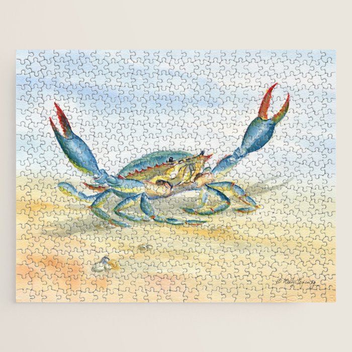 Colorful Blue Crab 2 Jigsaw Puzzle Gallery Image 1