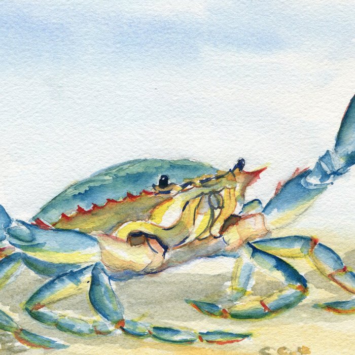 Colorful Blue Crab 2 Coffee Mug Gallery Image 2