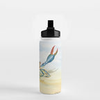 Colorful Blue Crab 2 Water Bottle Gallery Image 2