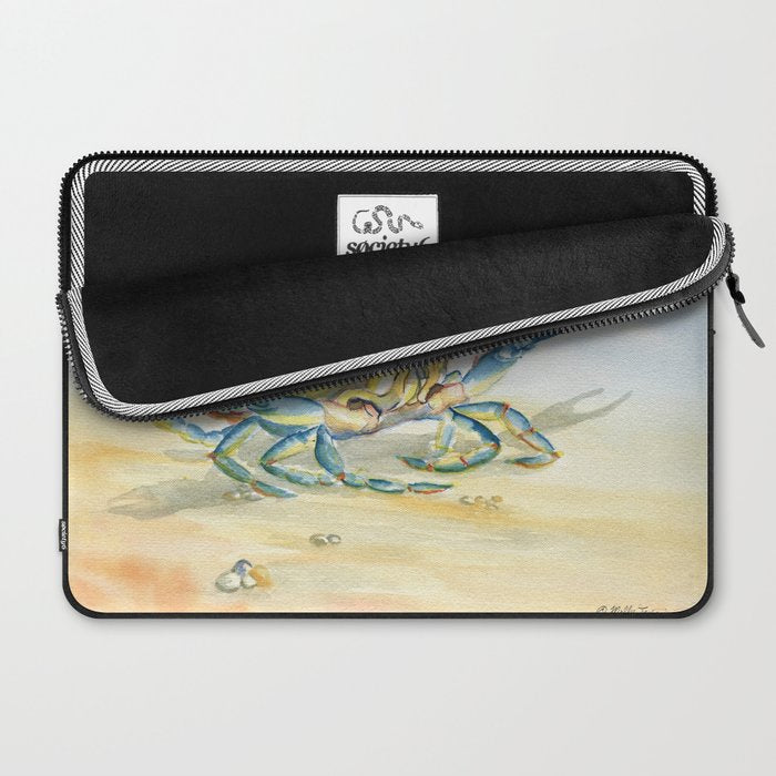 Colorful Blue Crab 2 Laptop Sleeve Gallery Image 2