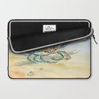 Colorful Blue Crab 2 Laptop Sleeve Gallery Image 2