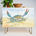 Colorful Blue Crab 2 Credenza Gallery Image 1