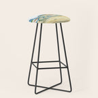 Colorful Blue Crab 2 Stool Gallery Image 1