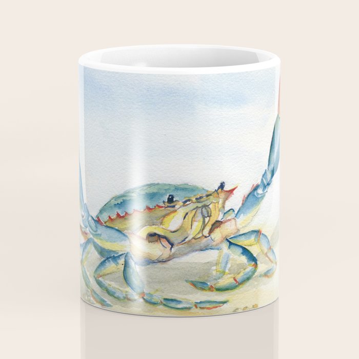 Colorful Blue Crab 2 Coffee Mug Gallery Image 4