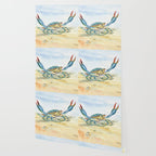 Colorful Blue Crab 2 Wallpaper Gallery Image 2