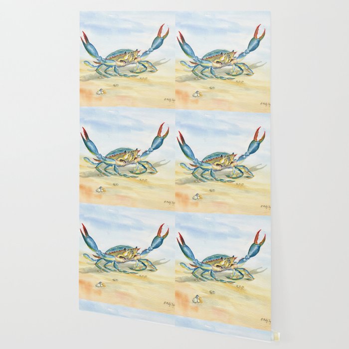 Colorful Blue Crab 2 Wallpaper Gallery Image 2