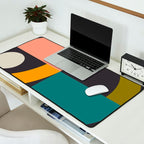 mid century bauhaus geometric large 4 Desk Mat Gallery Image 2
