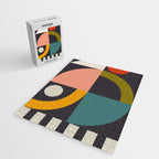 mid century bauhaus geometric large 4 Jigsaw Puzzle Gallery Image 2