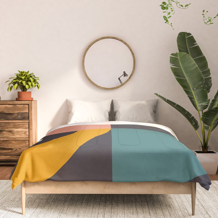 mid century bauhaus geometric large 4 Comforter Gallery Image 3