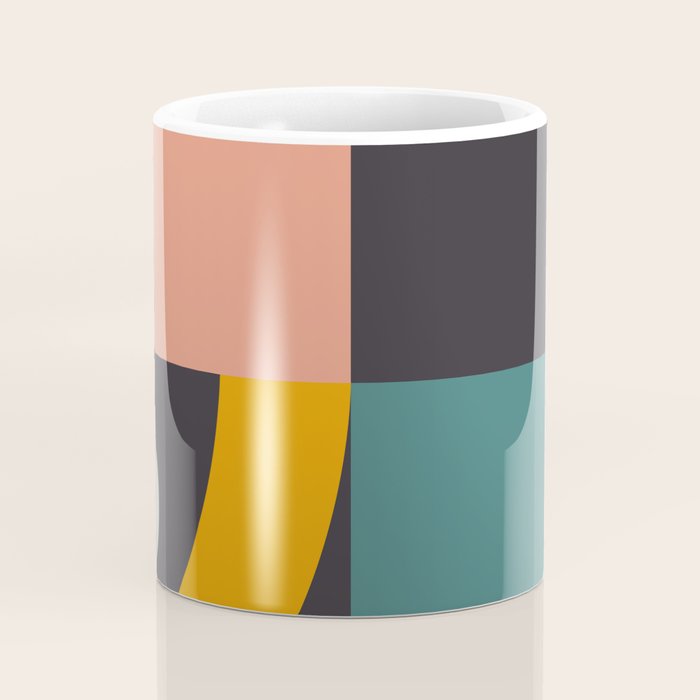 mid century bauhaus geometric large 4 Coffee Mug Gallery Image 4