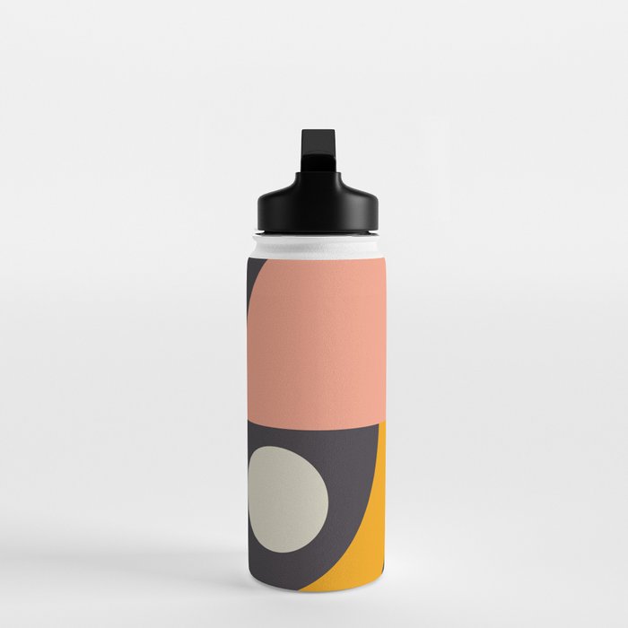 mid century bauhaus geometric large 4 Water Bottle Gallery Image 3