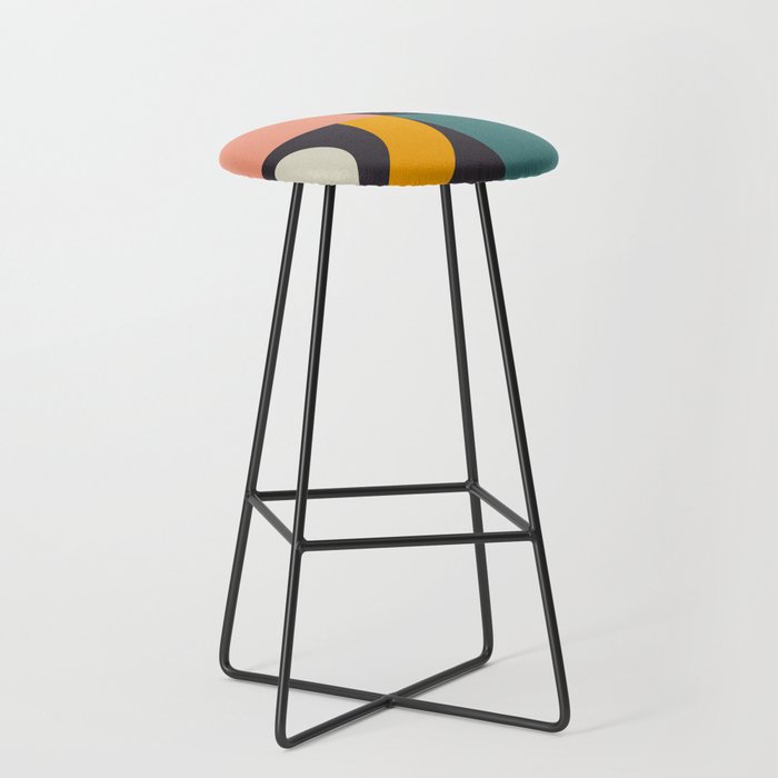 mid century bauhaus geometric large 4 Stool Gallery Image 1
