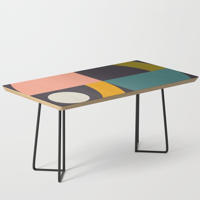 mid century bauhaus geometric large 4 Coffee Table Gallery Image 1