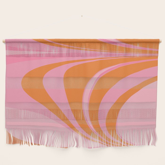 Groovy Color in Pink and Orange Wall Hanging Gallery Image 1