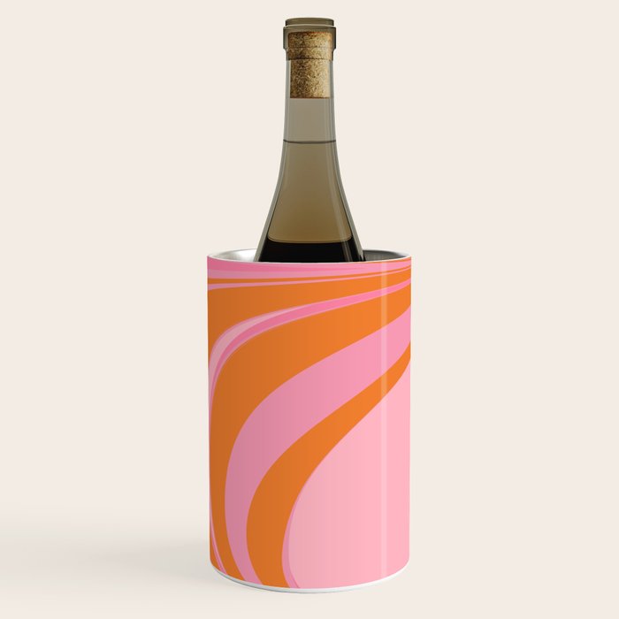 Groovy Color in Pink and Orange Wine Chiller Gallery Image 3